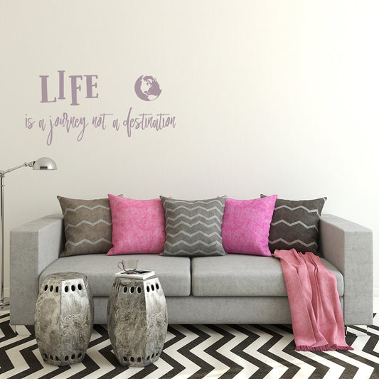 Life is a journey not a destination | Wall quote - Adnil Creations