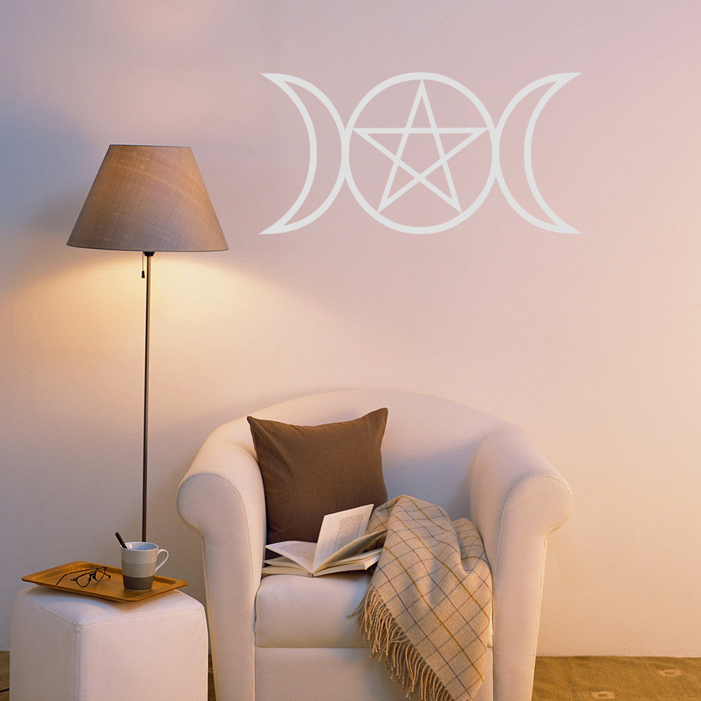 Pagan triple moon | Wall decal - Adnil Creations
