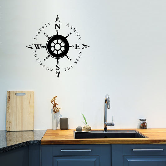 Liberty and amity to life on the seas | Wall decal - Adnil Creations
