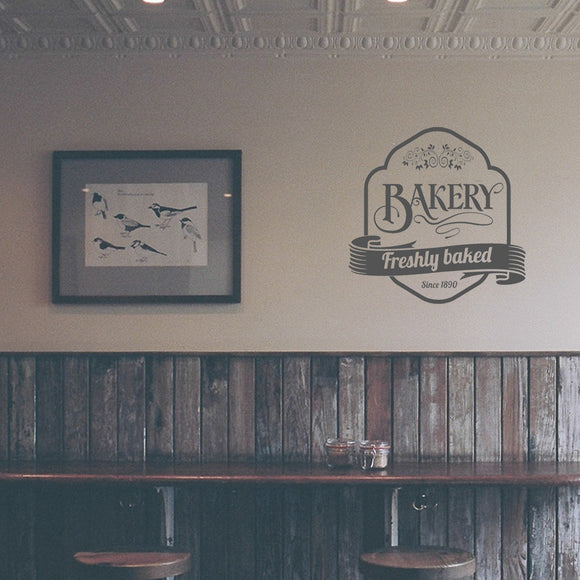 Bakery freshly baked | Wall quote - Adnil Creations