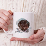 Rabbit and full moon | Ceramic mug - Adnil Creations