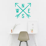 NESW Arrow compass | Wall quote - Adnil Creations