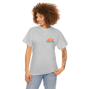 Watercolour Lotus Yoga Tee | Unisex Heavy Cotton Tee