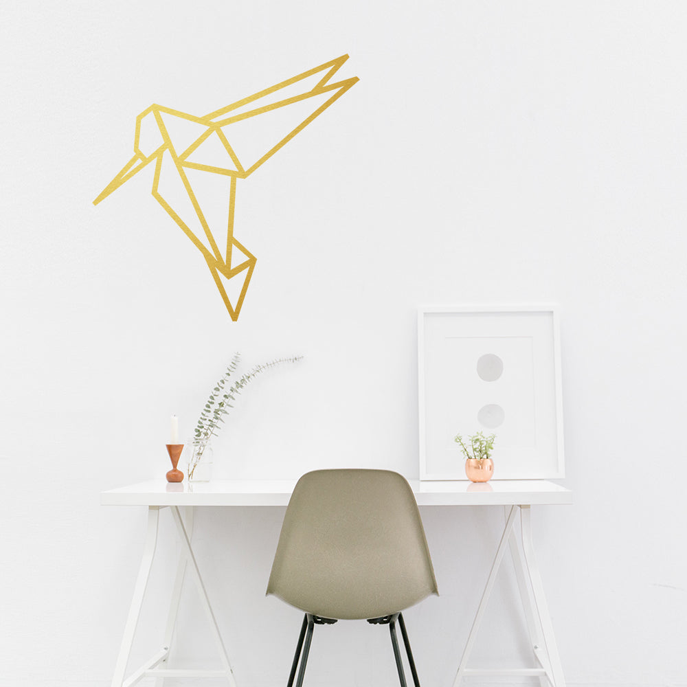 Geometric hummingbird | Wall decal - Adnil Creations