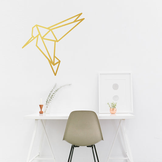 Geometric hummingbird | Wall decal - Adnil Creations