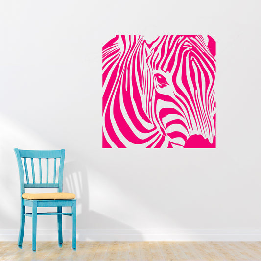Zebra face | Wall decal-Wall art-Adnil Creations
