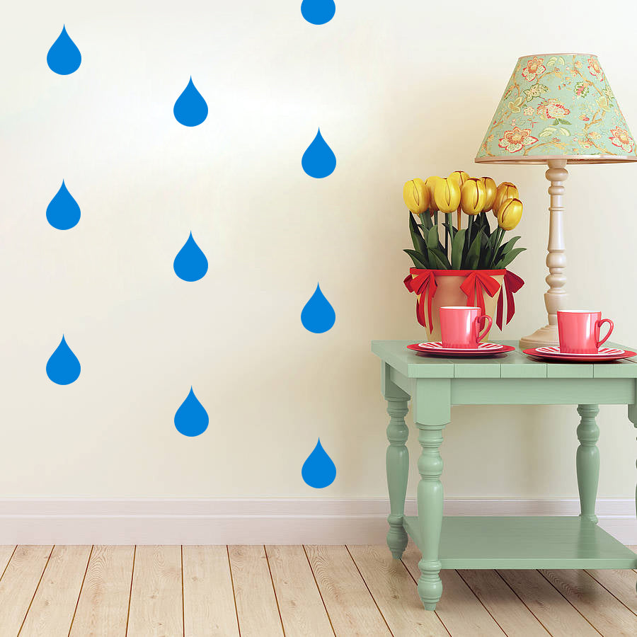 Set of 50 Raindrops | Wall pattern - Adnil Creations