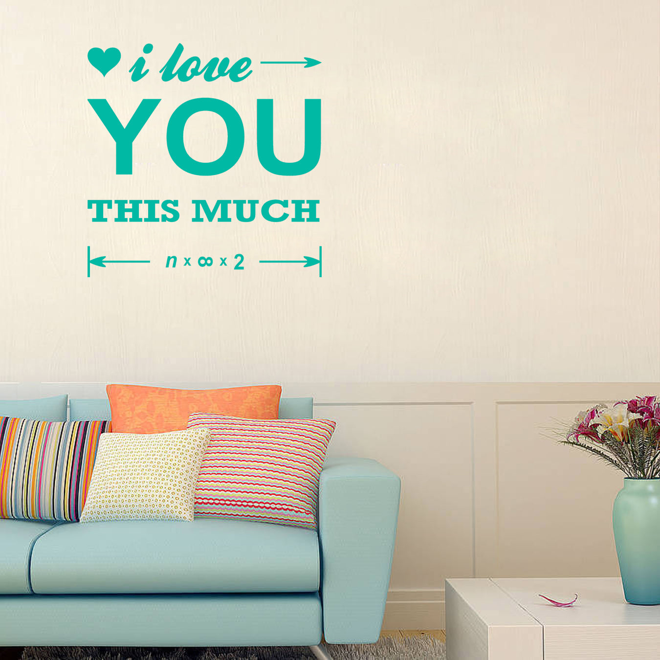 I love you this much | Wall quote - Adnil Creations