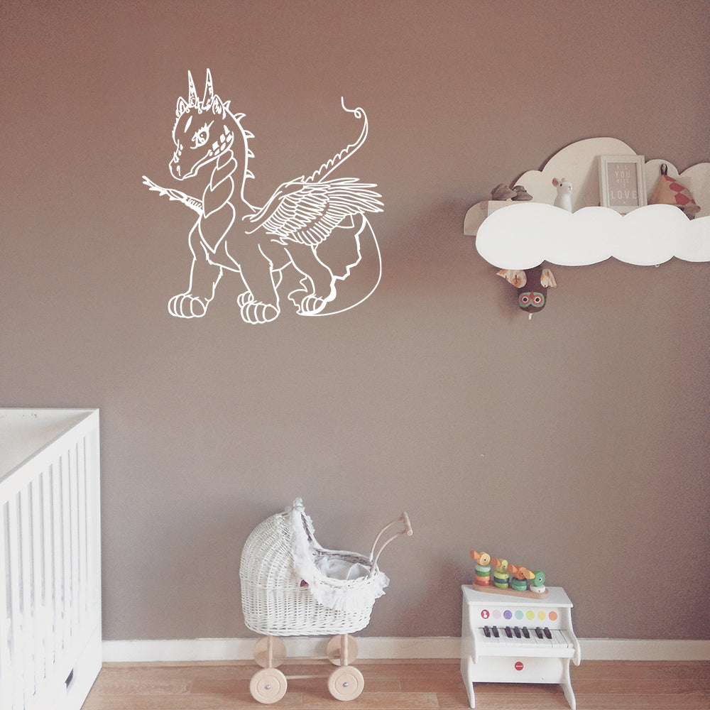 Cute baby dragon | Wall decal - Adnil Creations