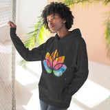 Watercolour Lotus Yoga Hoodie | Unisex Premium Pullover Hoodie