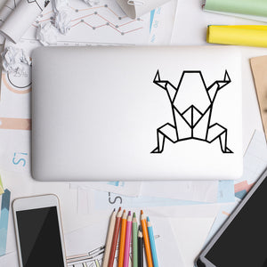 Geometric frog | Laptop decal - Adnil Creations