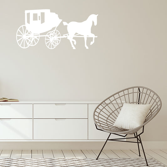Horse and carriage | Wall decal - Adnil Creations