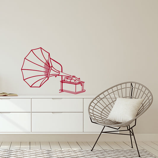 Vintage gramophone | Wall decal - Adnil Creations