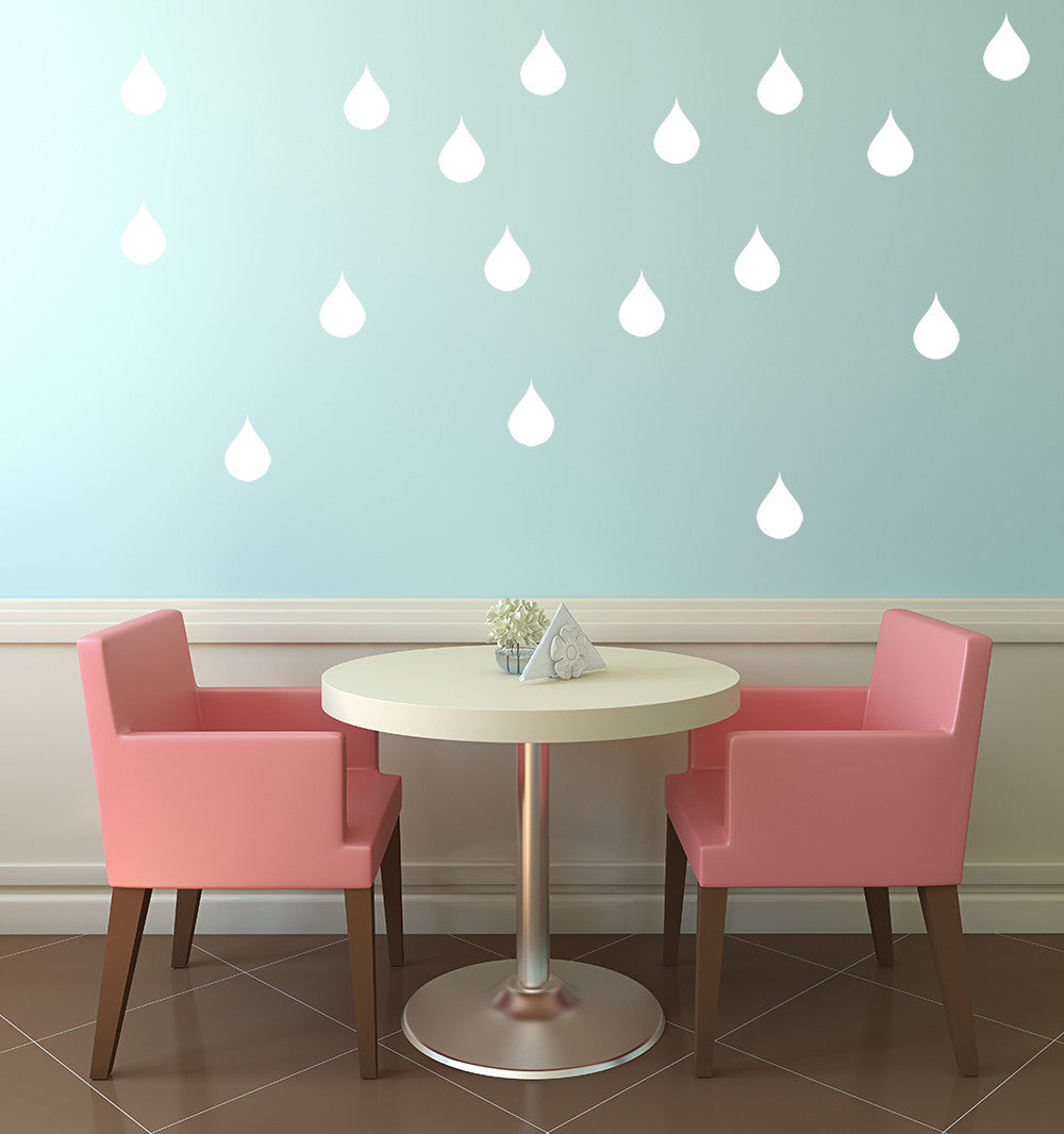 Set of 50 Raindrops | Wall pattern - Adnil Creations