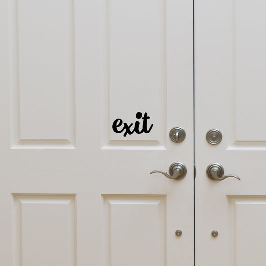 Exit | Door decal - Adnil Creations