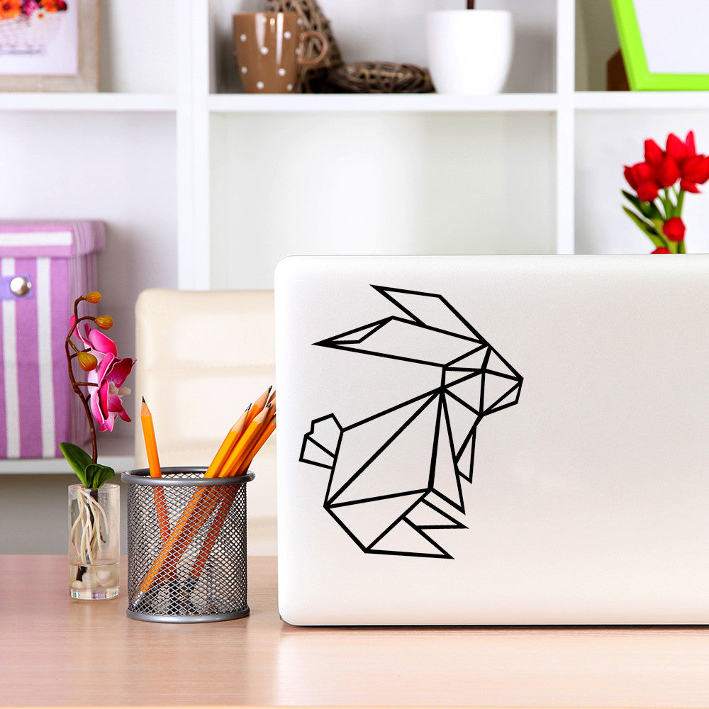 Geometric bunny rabbit | Laptop decal - Adnil Creations