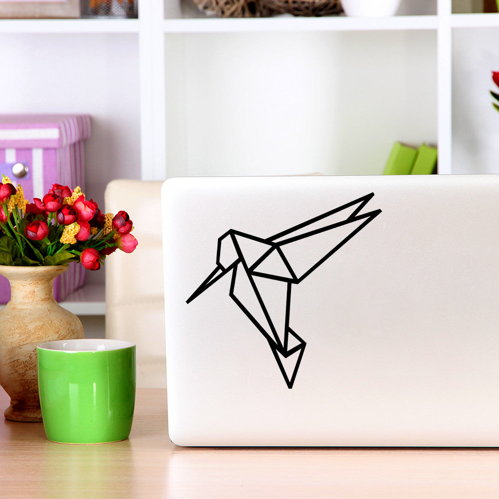 Geometric hummingbird | Laptop decal - Adnil Creations