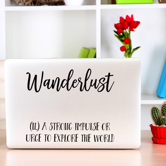 Wanderlust | Laptop decal - Adnil Creations
