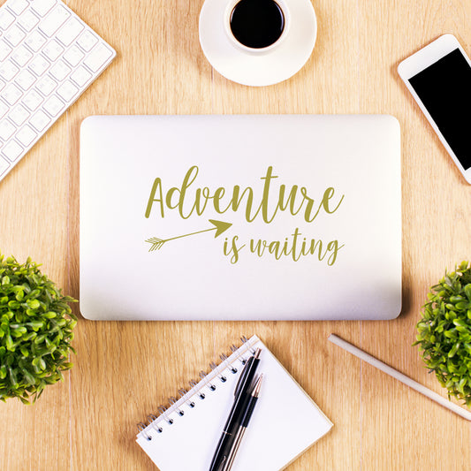 Adventure is waiting | Laptop decal - Adnil Creations