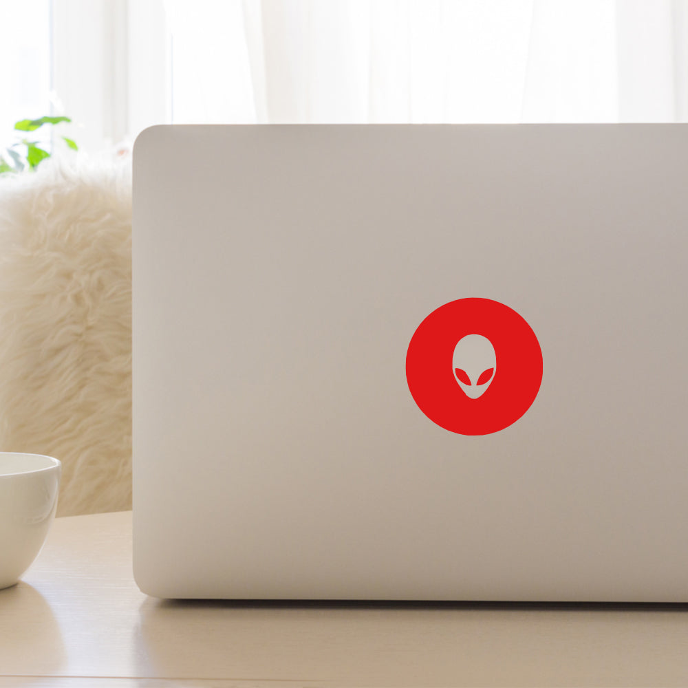 Alien face | Laptop decal - Adnil Creations