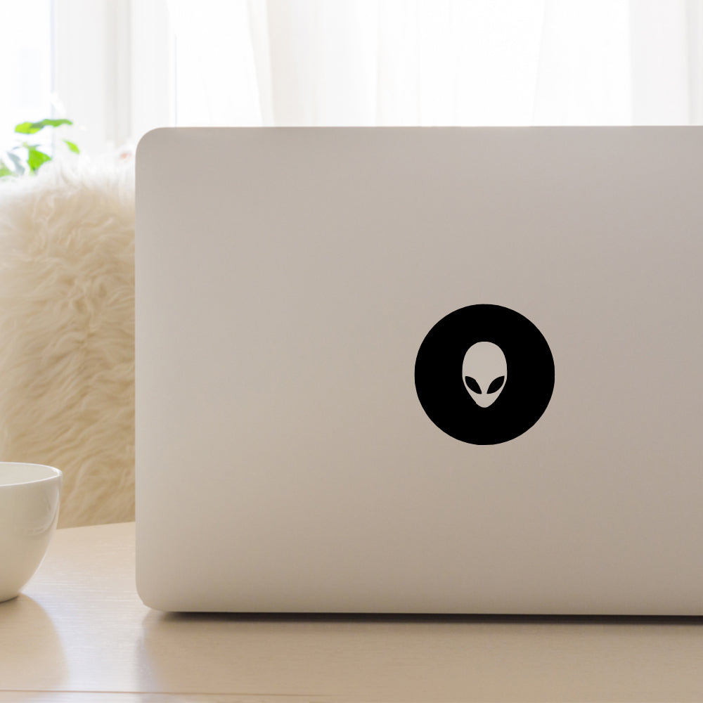 Alien face | Laptop decal - Adnil Creations