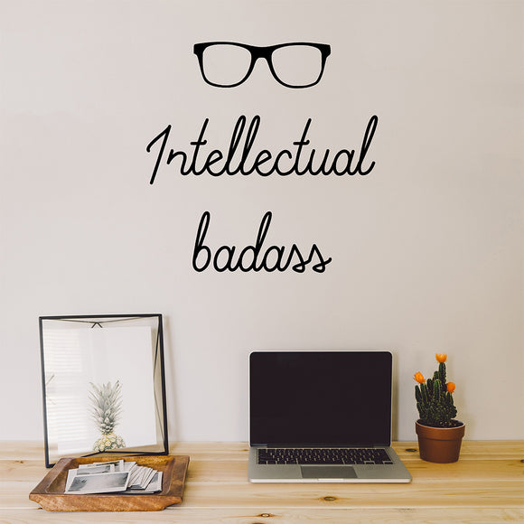 Intellectual badass | Wall quote - Adnil Creations