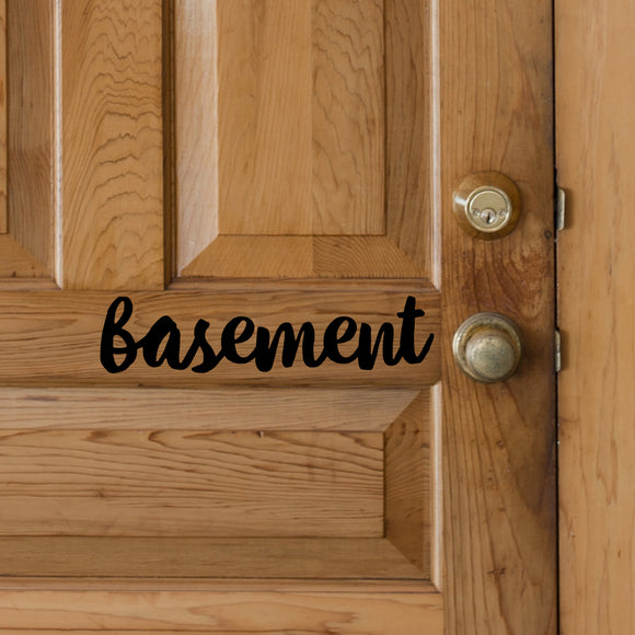 Basement | Door decal - Adnil Creations