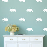 Set of 50 grizzly bears | Wall pattern - Adnil Creations