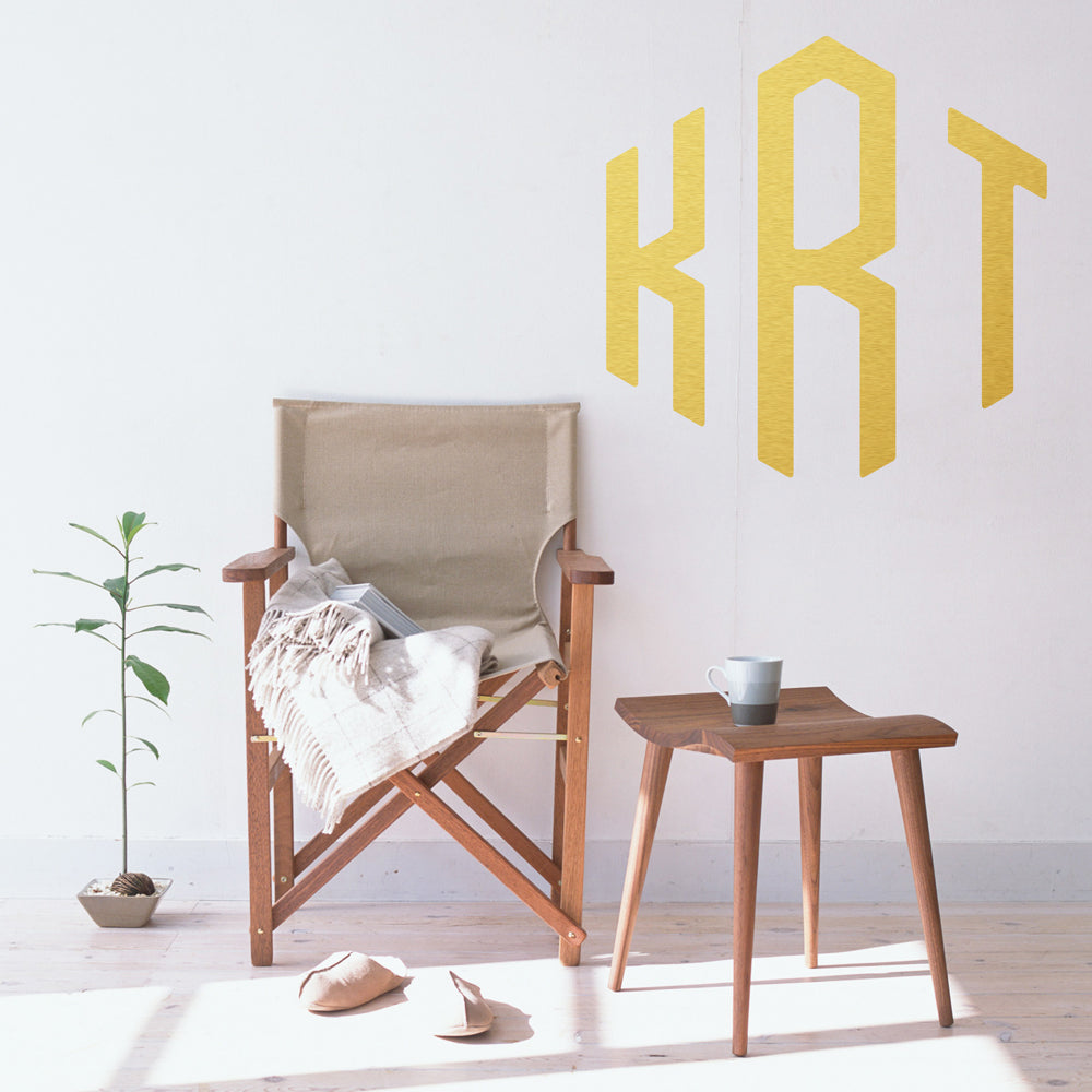 Honeycomb with initials | Monogram decal - Adnil Creations