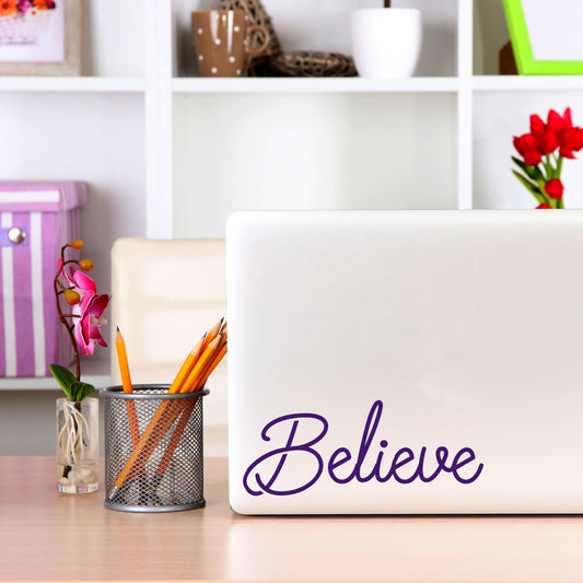 Believe | Laptop decal - Adnil Creations