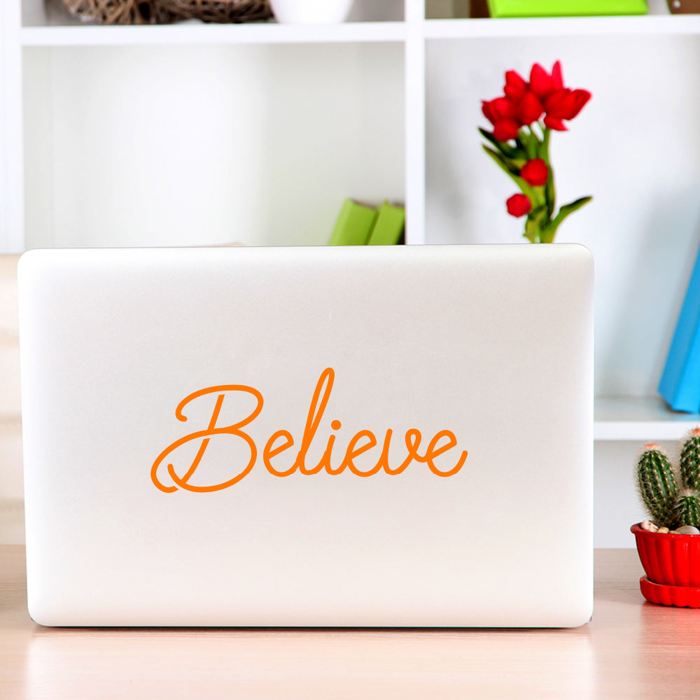 Believe | Laptop decal - Adnil Creations