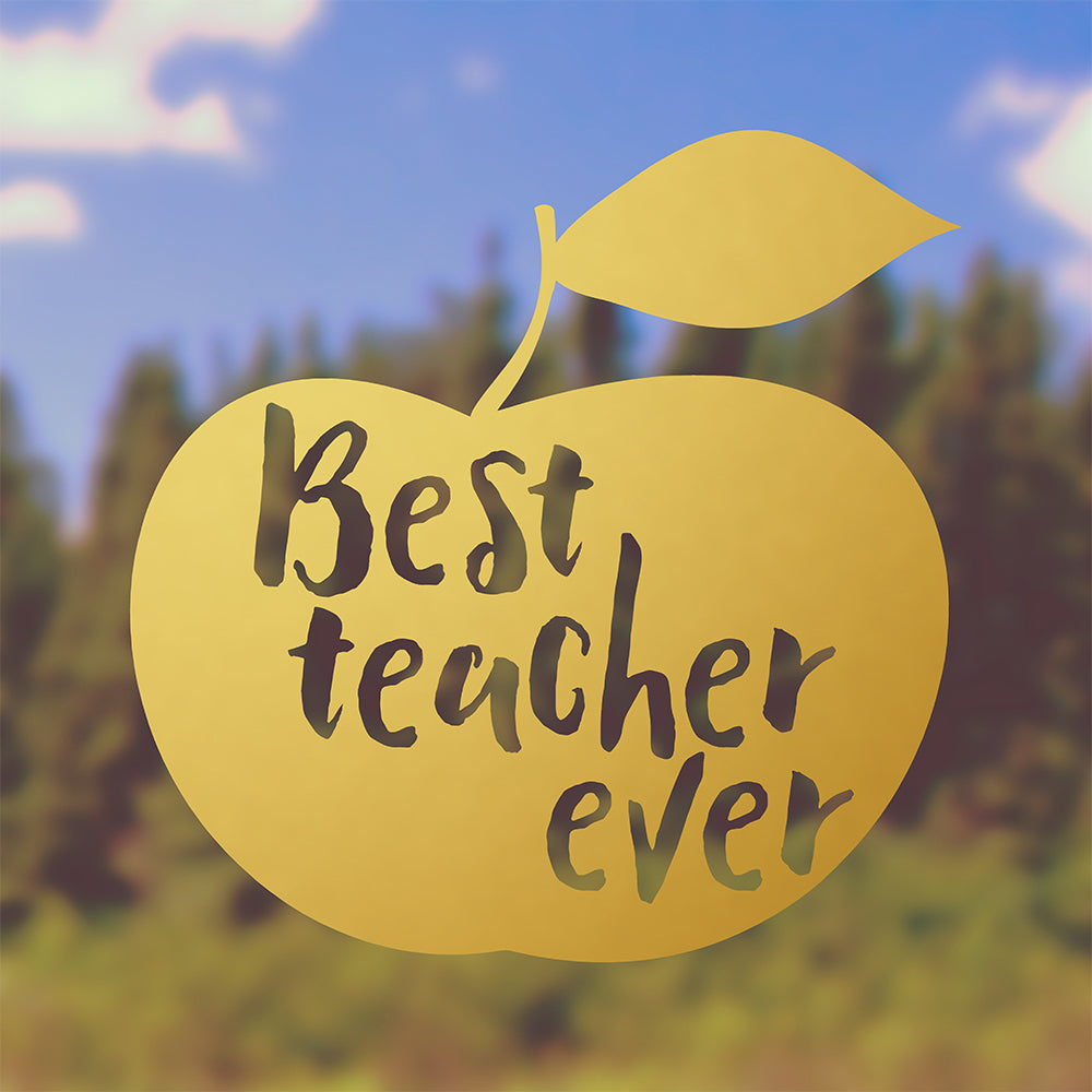 Best teacher ever | Bumper sticker - Adnil Creations