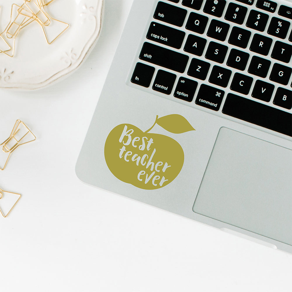 Best teacher ever | Trackpad decal - Adnil Creations