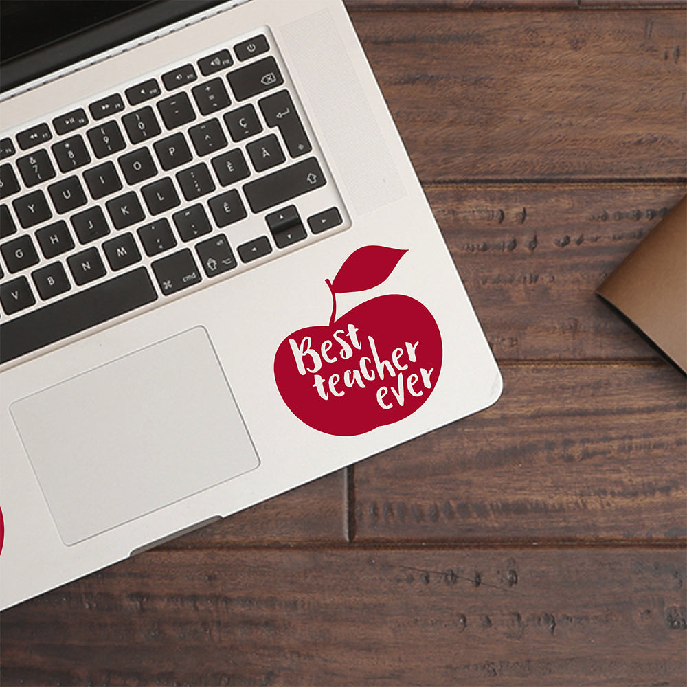 Best teacher ever | Trackpad decal - Adnil Creations