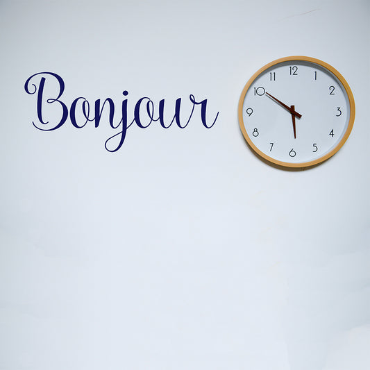 Bonjour | Wall quote - Adnil Creations