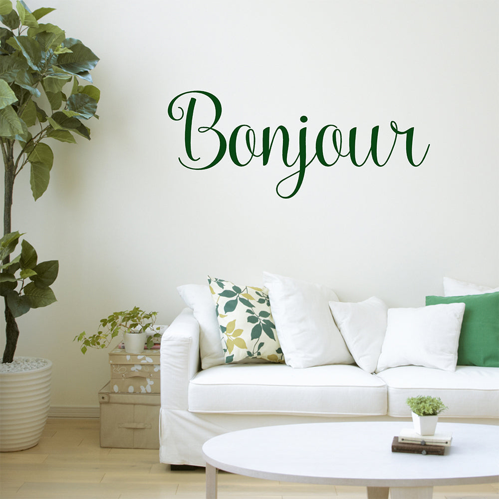 Bonjour | Wall quote - Adnil Creations