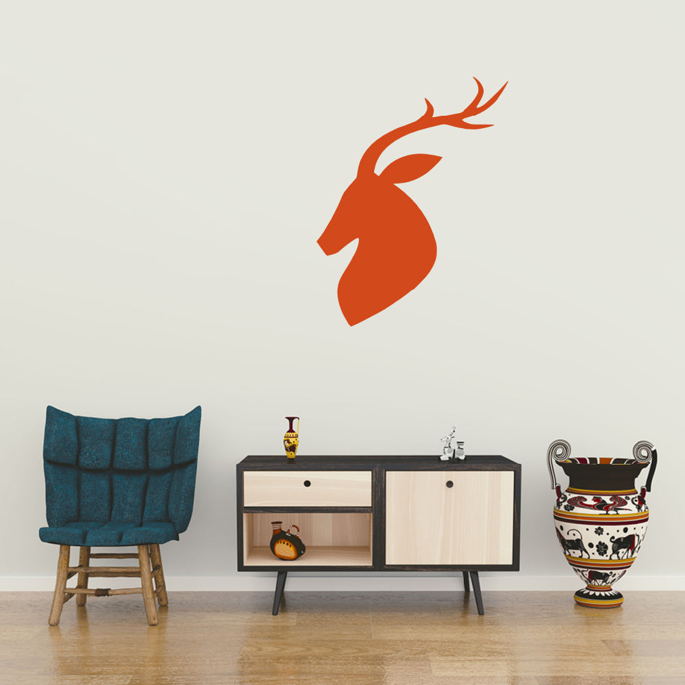 Stag head | Wall decal - Adnil Creations