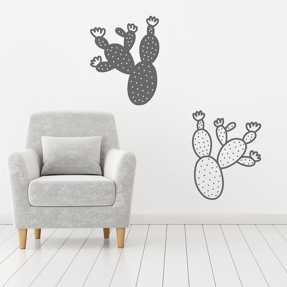 Pair of cactuses | Wall decal - Adnil Creations
