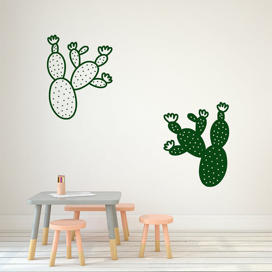 Pair of cactuses | Wall decal - Adnil Creations