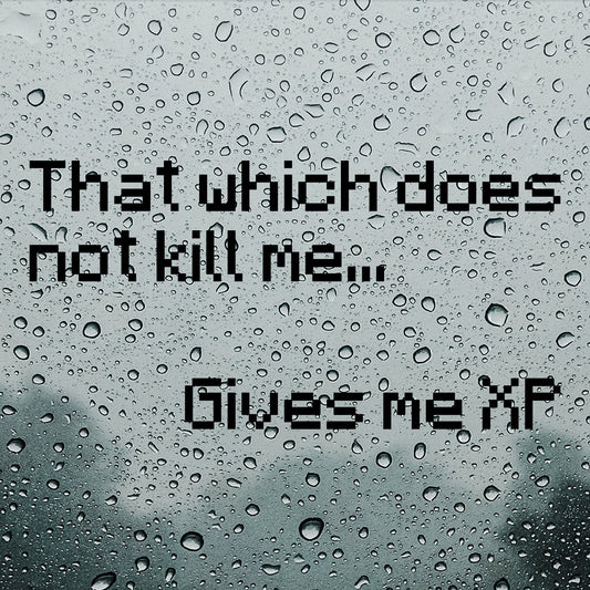 That which does not kill me gives me XP | Bumper sticker - Adnil Creations