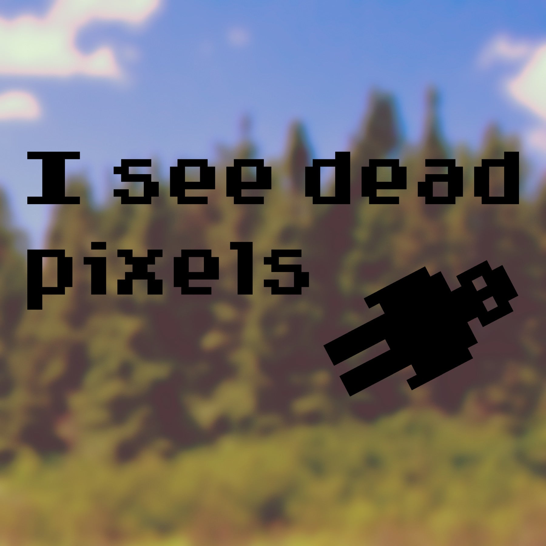 I see dead pixels | Bumper sticker - Adnil Creations