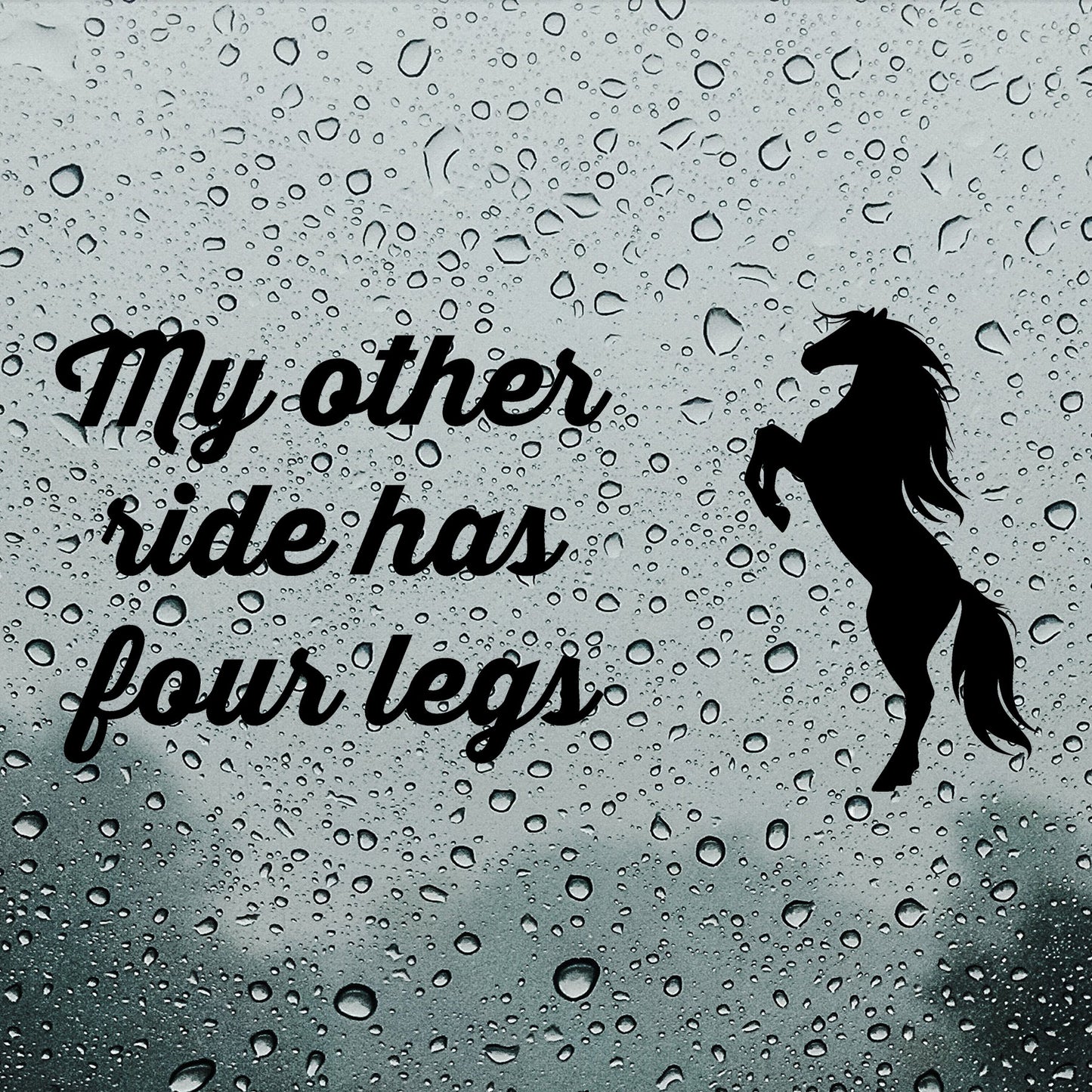 My other ride has four legs | Bumper sticker - Adnil Creations