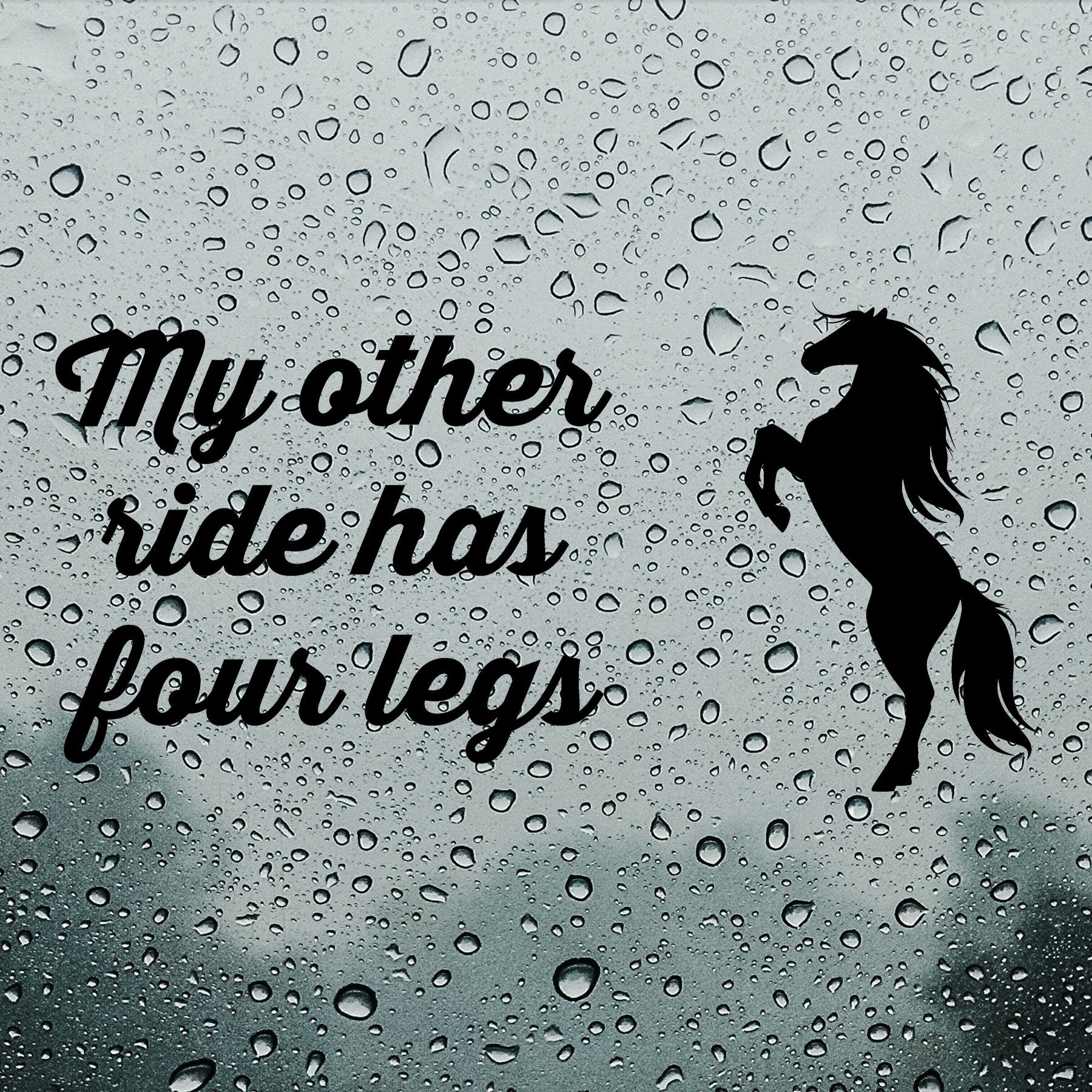 My other ride has four legs | Bumper sticker - Adnil Creations
