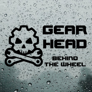 Gearhead behind the wheel | Bumper sticker - Adnil Creations