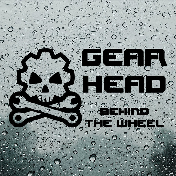 Gearhead behind the wheel | Bumper sticker - Adnil Creations