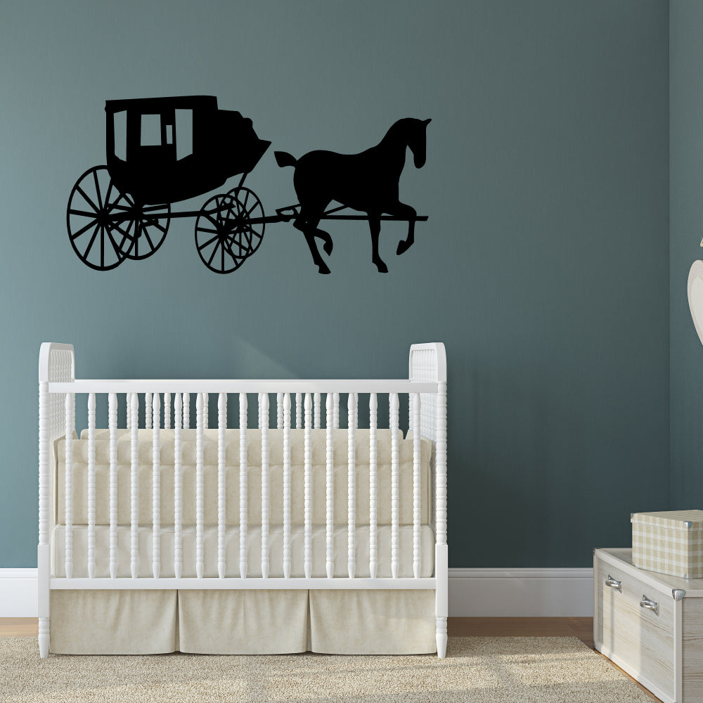 Horse and carriage | Wall decal - Adnil Creations