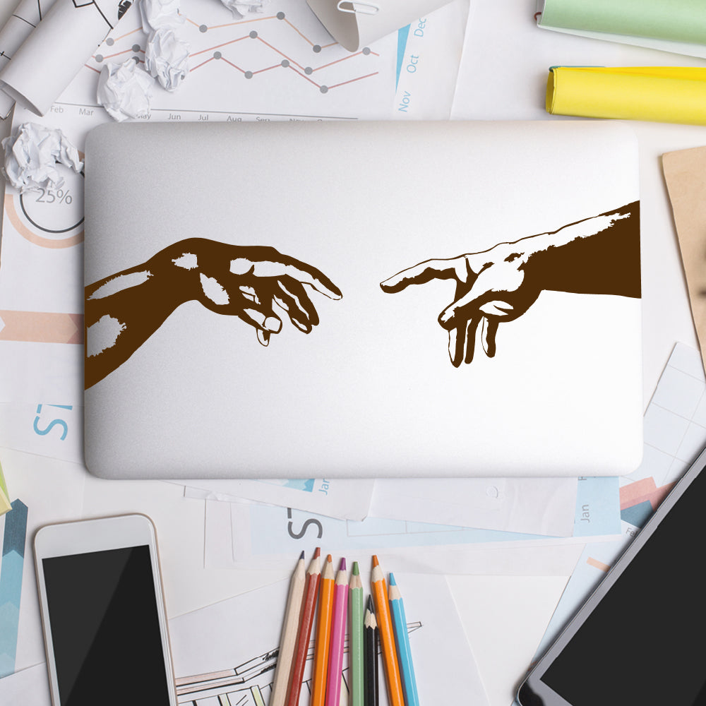 The creation of Adam | Laptop decal - Adnil Creations