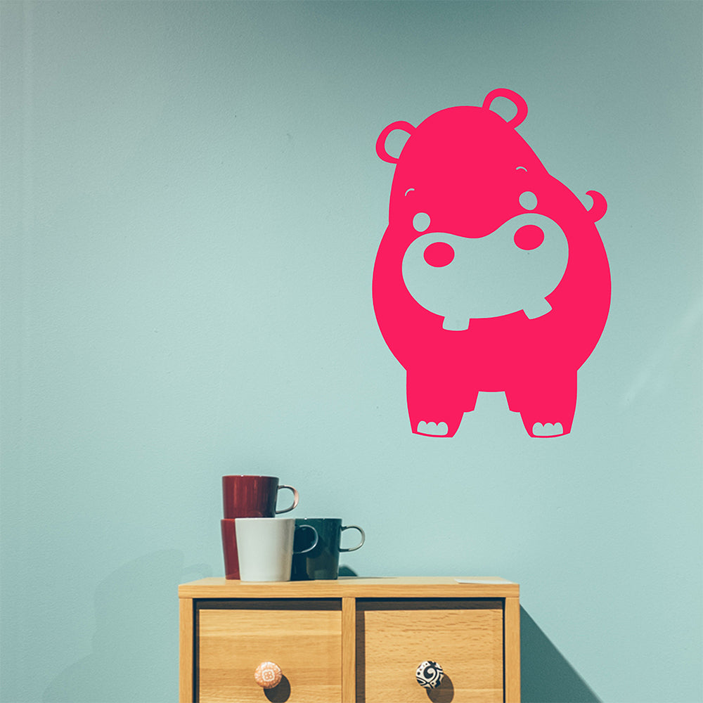 Cute jungle hippo | Wall decal - Adnil Creations