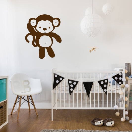 Cute jungle monkey | Wall decal - Adnil Creations