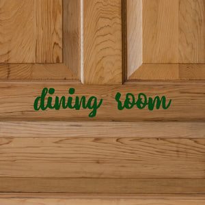 Dining room | Door decal - Adnil Creations